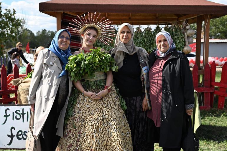 Edirnede Meriç Alibeyköy Fıstık Hasadı Şenliği düzenlendi