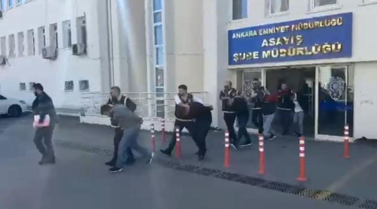 Ankara’da bir iş yerine ve önündeki otomobillere yönelik silahlı saldırı kamerada: 6 tutuklama