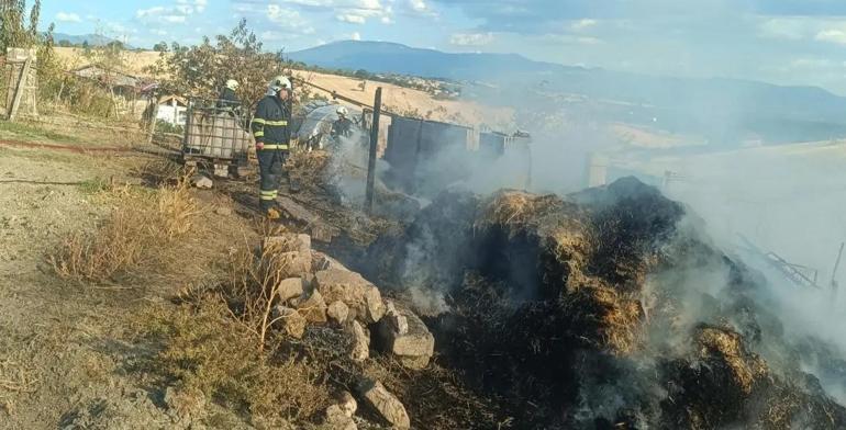 Kütahyada ahırda yangın: 1 ölü