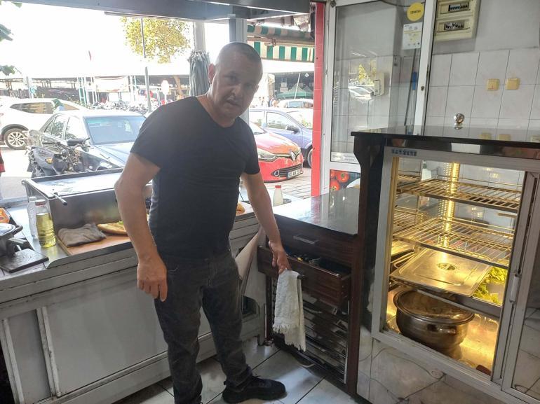 Manisada restoranda hırsızlık kamerada