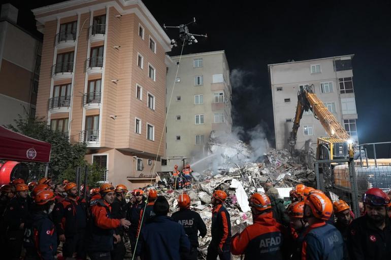 AFAD Başkanı Pehlivan, Maltepede çöken binada incelemelerde bulundu