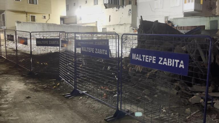 Maltepe’de çöken binanın enkaz kaldırma çalışmaları tamamlandı