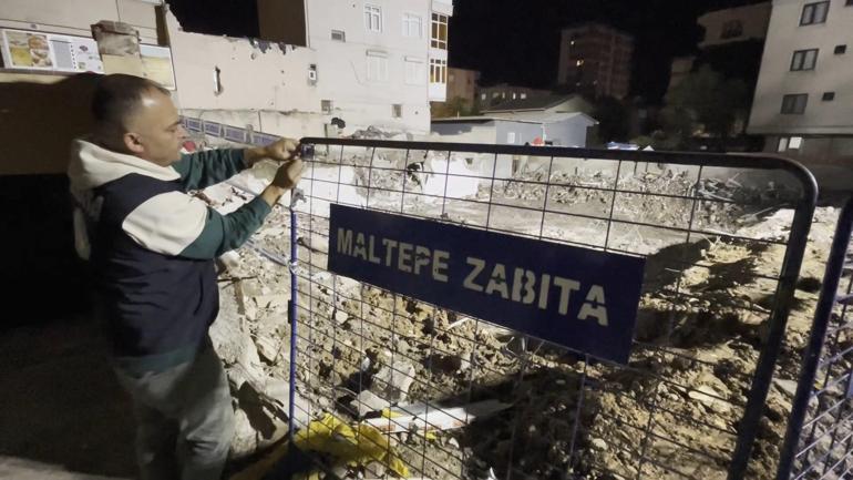 Maltepe’de çöken binanın enkaz kaldırma çalışmaları tamamlandı