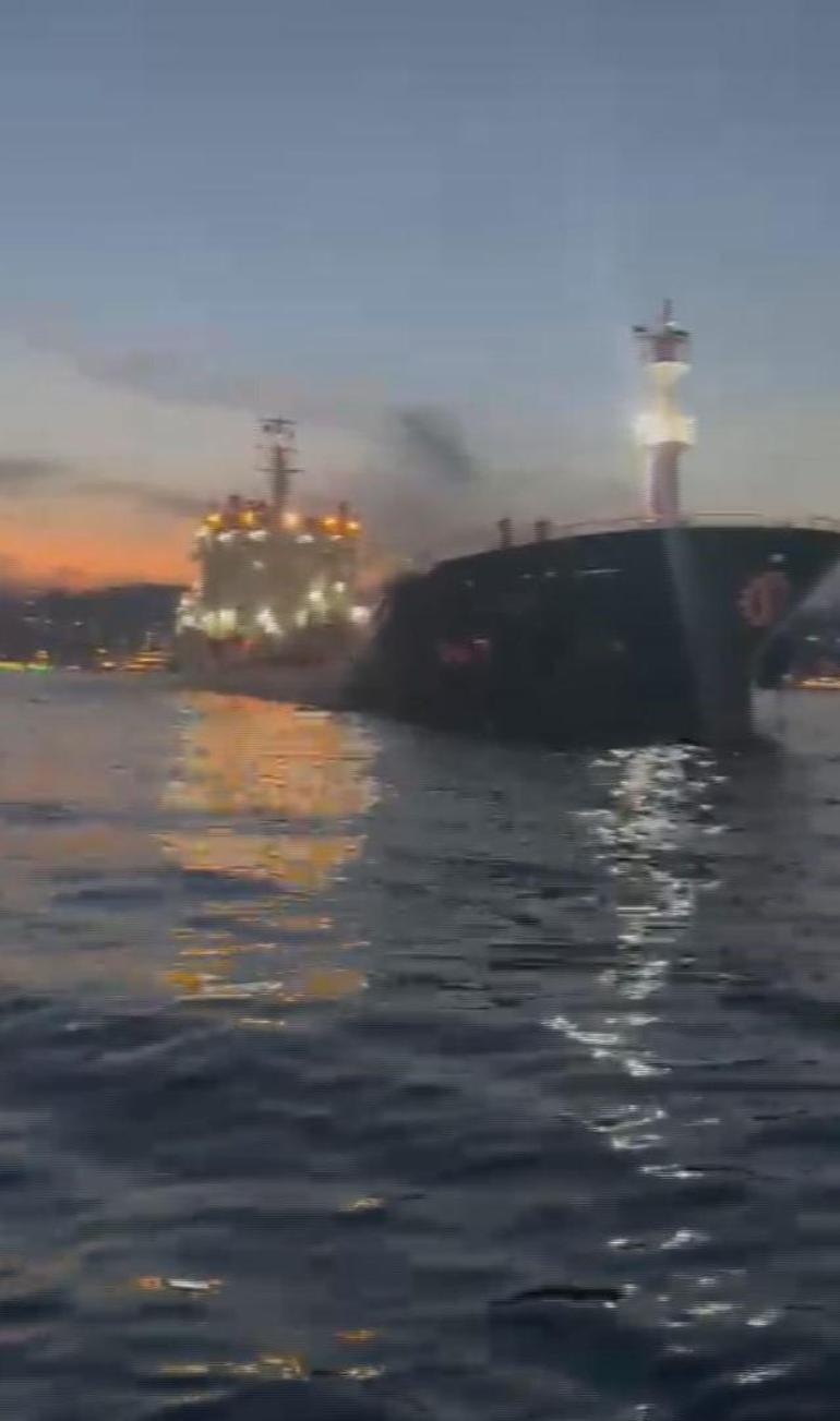 Kanlıca önlerinde sürüklenen gemi kıyıya metreler kala durdu; boğaz trafiği yeniden açıldı