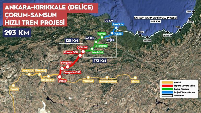 Bakan Uraloğlu: Ankara-Samsun arası 2,5 saat sürecek
