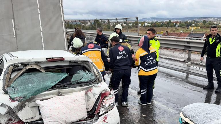 Kütahya’da 5 aracın karıştığı zincirleme kaza: 1 yaralı