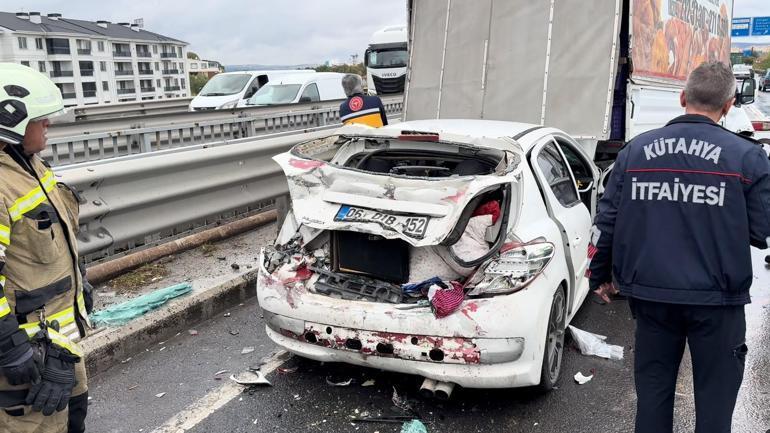 Kütahya’da 5 aracın karıştığı zincirleme kaza: 1 yaralı