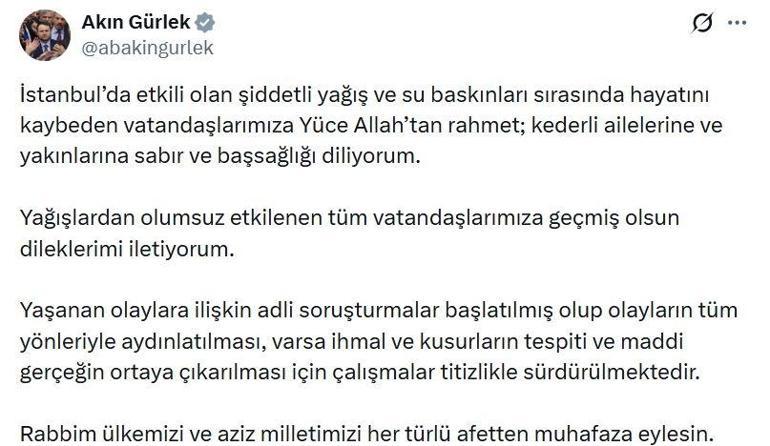 İstanbuldaki su baskınlarına ilişkin adli soruşturma