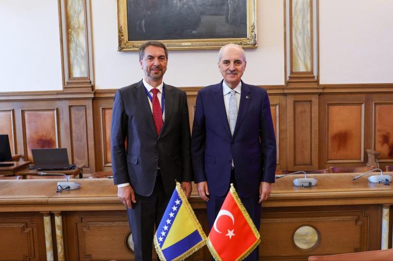 TBMM Başkanı Kurtulmuş, Bosna Hersek Temsilciler Meclisi Başkan Yardımcısı Çavara’yı kabul etti