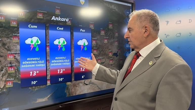 Meteoroloji’den hafta sonu için kuvvetli yağış ve fırtına uyarısı
