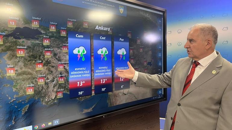Meteoroloji’den hafta sonu için kuvvetli yağış ve fırtına uyarısı