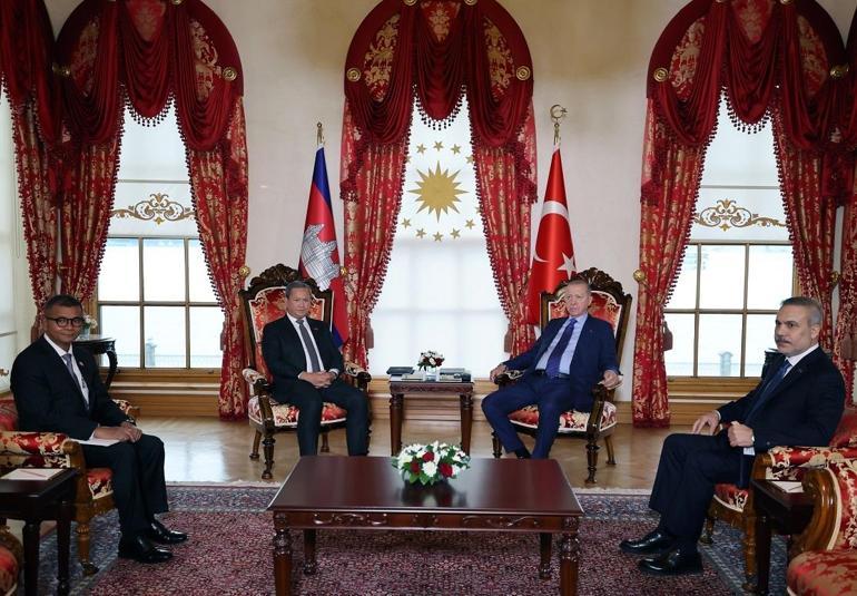 Cumhurbaşkanı Erdoğan, Kamboçya Başbakanı Maneti kabul etti