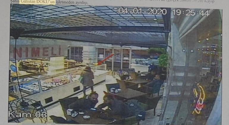 Gülistan Doku’nun çalıştığı kafede üst kattaki kameraların görüntüleri dosyada yok