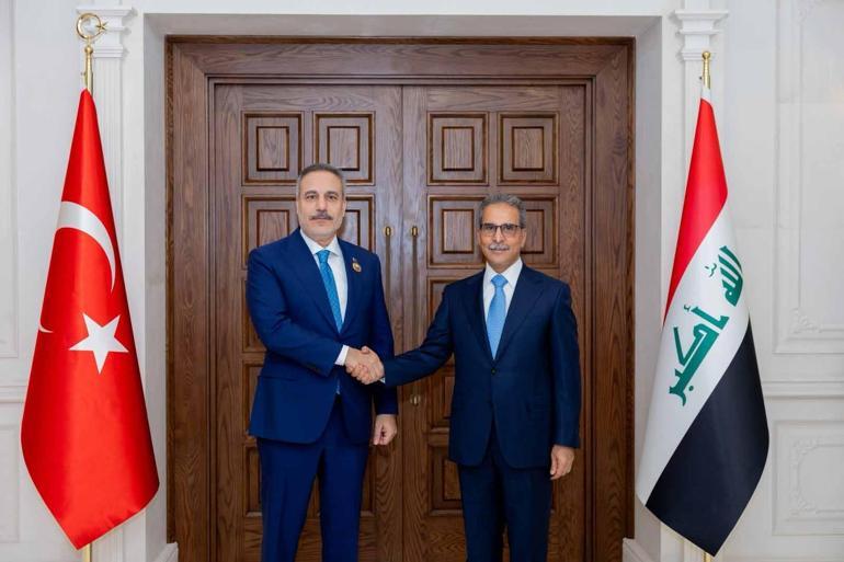 Bakan Fidan, Irak Cumhurbaşkanı Amedi tarafından kabul edildi