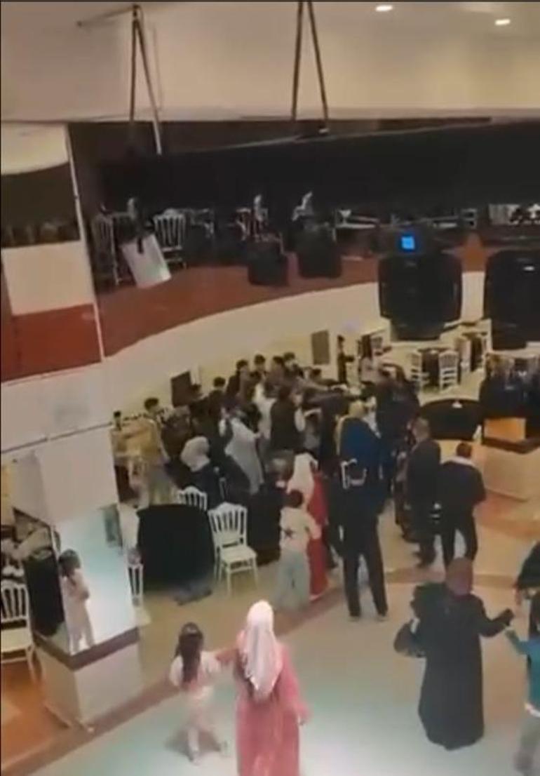 Takı töreninde tekmeli- yumruklu kavga