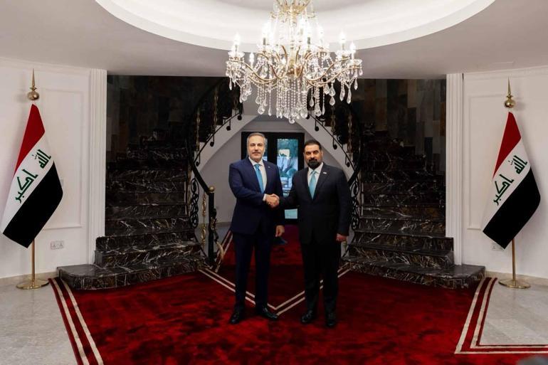 Dışişleri Bakanı Fidan, Irak Temsilciler Meclisi Başkanı Halbusi ile görüştü