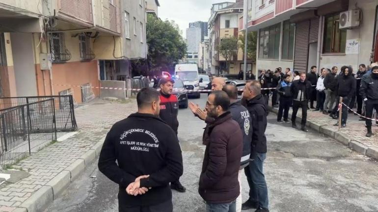Küçükçekmecede çatlaklar oluşan ve sesler gelen 7 katlı bina tahliye edildi