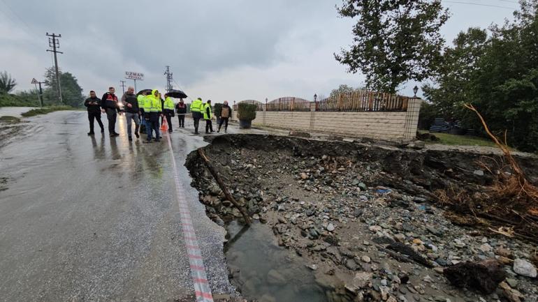 Sapanca’da selden zarar gören bölgelerde çalışmalar başladı
