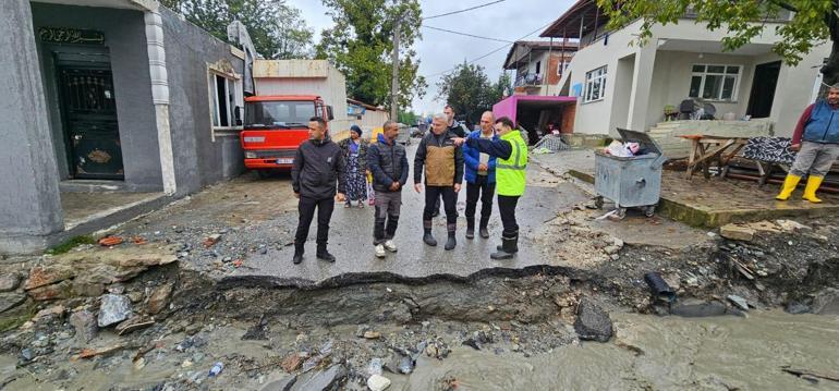 Sapanca’da selden zarar gören bölgelerde çalışmalar başladı