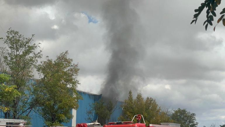 Gaziantep’te pamuk fabrikasında yangın