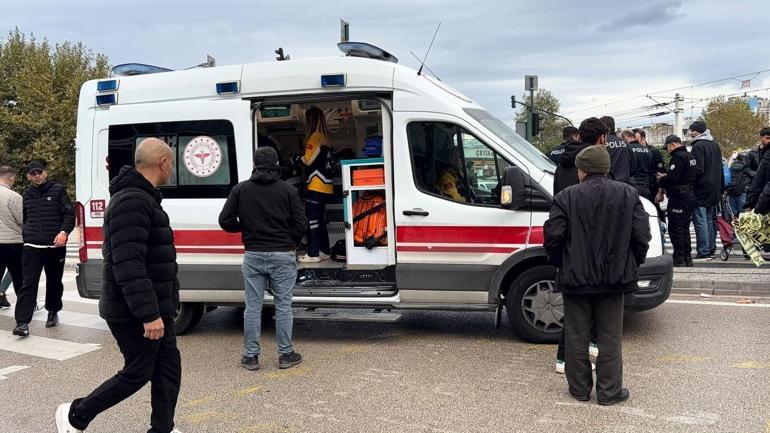 Eşinin, çocuklarını göstermediğini iddia edip, boğazına bıçak dayadı