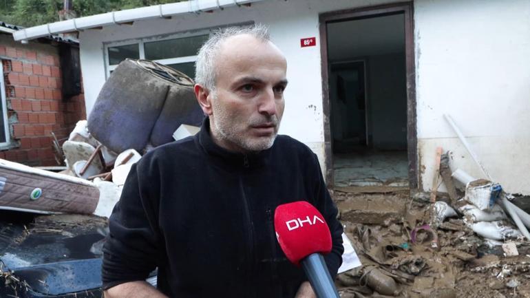 Ayazağada jandarma ekipleri sel sonrası temizlik çalışmalarına katıldı