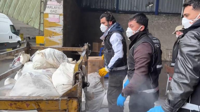 İstanbul’da yaklaşık 10 ton ağırlığında uyuşturucu imha edildi