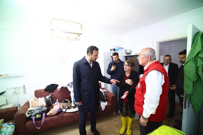 AK Parti İstanbul İl Başkanı Özdemir, selden etkilenen Şile’yi ziyaret etti