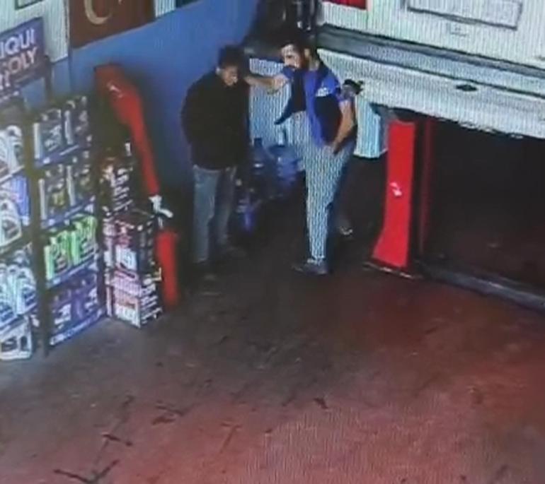 MESEM öğrencisini oto tamirhane işletmecisi tekme tokat darbetti; o anlar kamerada