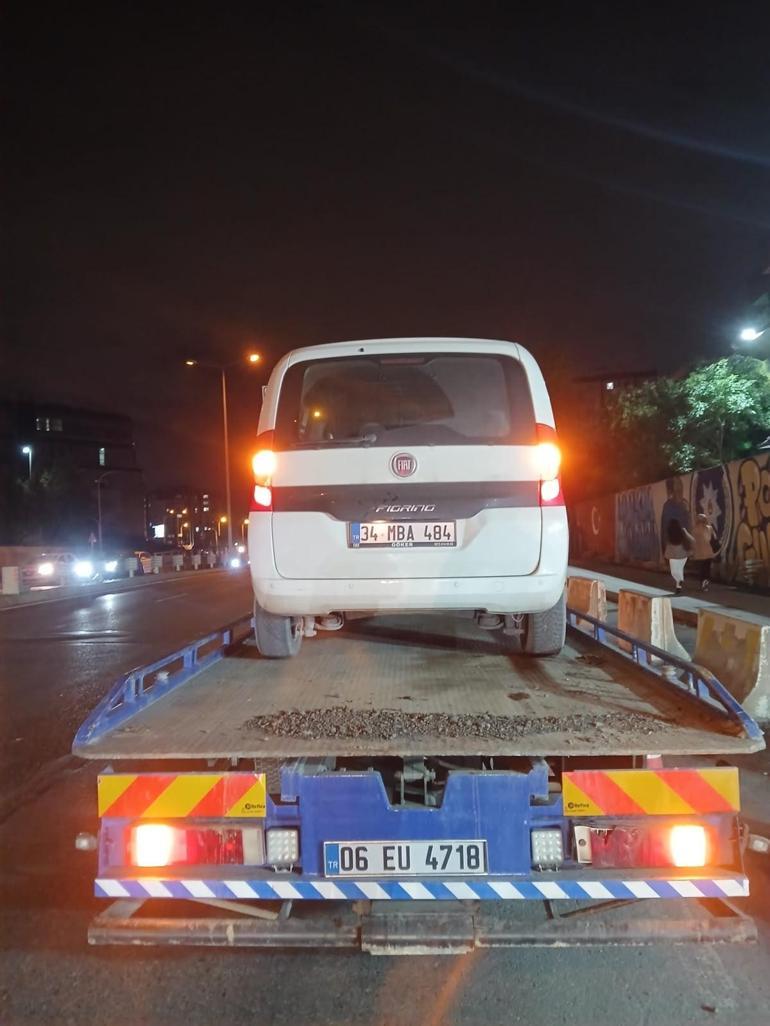 Başakşehirde ters yönde ilerleyip otomobilin aynasını kıran sürücüye 90 bin lira ceza