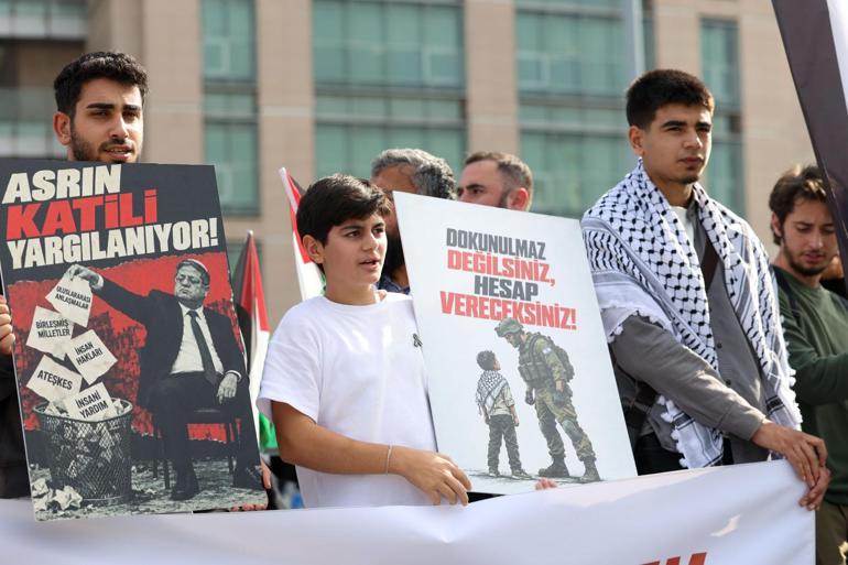 Sumud Filosu’na saldırı davası başladı; aktivistler ve avukatlar basın açıklaması yaptı