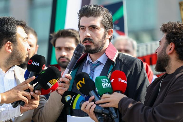 Sumud Filosu’na saldırı davası başladı; aktivistler ve avukatlar basın açıklaması yaptı