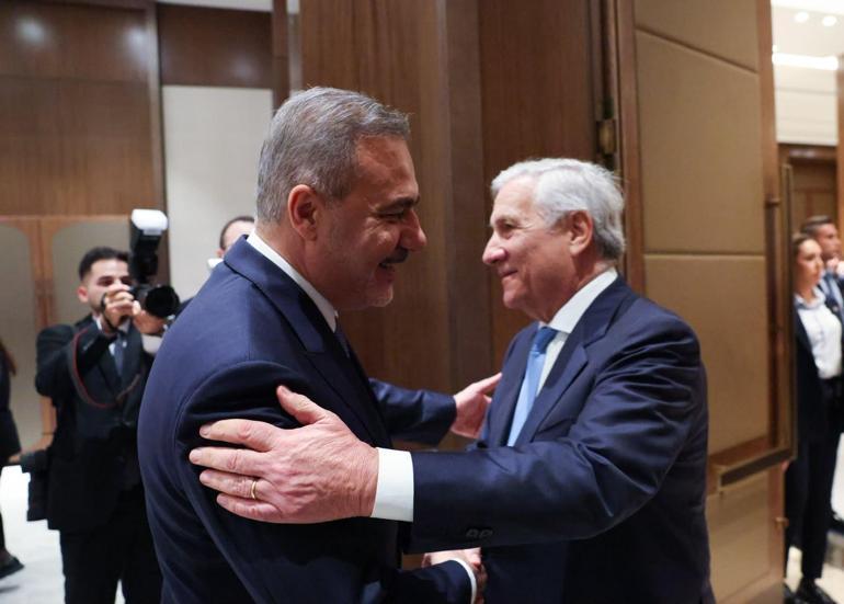 Bakan Fidan, İtalya Dışişleri Bakanı Antonio Tajani ile bir araya geldi