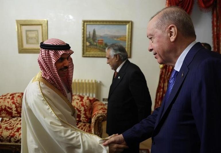 Cumhurbaşkanı Erdoğan, R4 ve R4+E3 Dışişleri Bakanları Toplantıları için Türkiyeye gelen dışişleri bakanlarını kabul etti