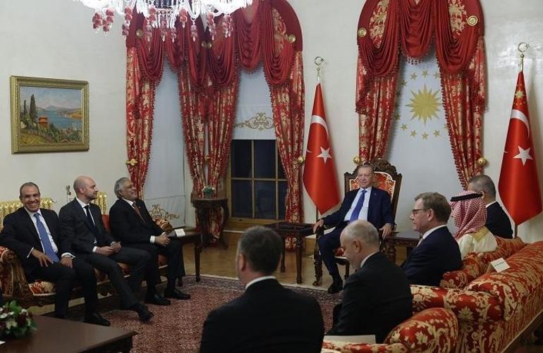 Cumhurbaşkanı Erdoğan, R4 ve R4+E3 Dışişleri Bakanları Toplantıları için Türkiyeye gelen dışişleri bakanlarını kabul etti