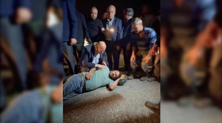 Otomobilin çarptığı kişi yaralandı; ilk yardımı vali ve milletvekili yaptı