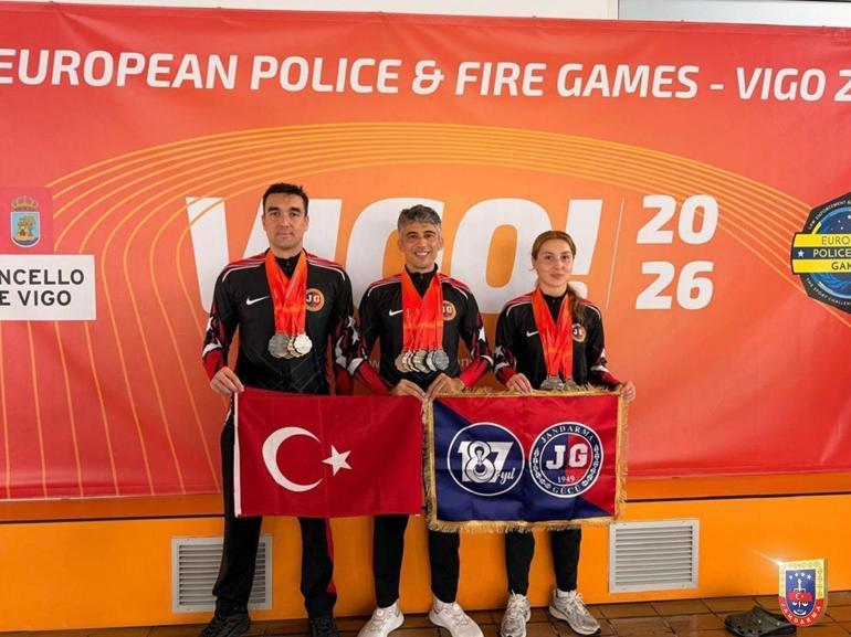 Jandarma Gücü İspanya’dan 101 madalya ile döndü