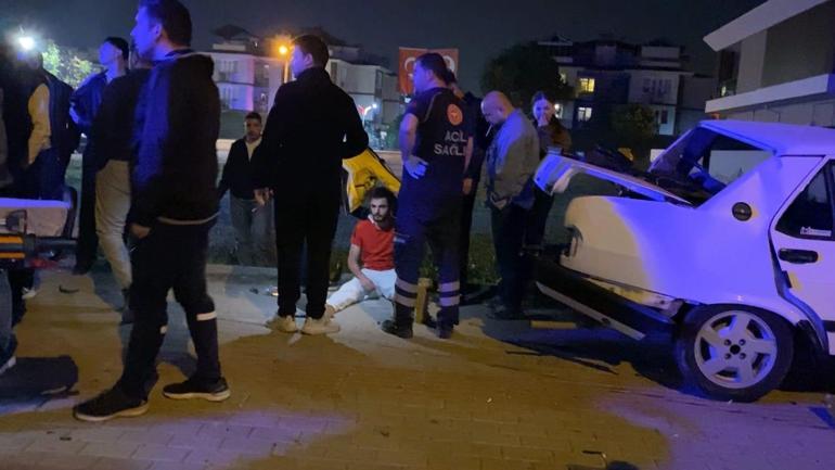 Kazada yaralanan sürücüye hastanede doğum günü sürprizi