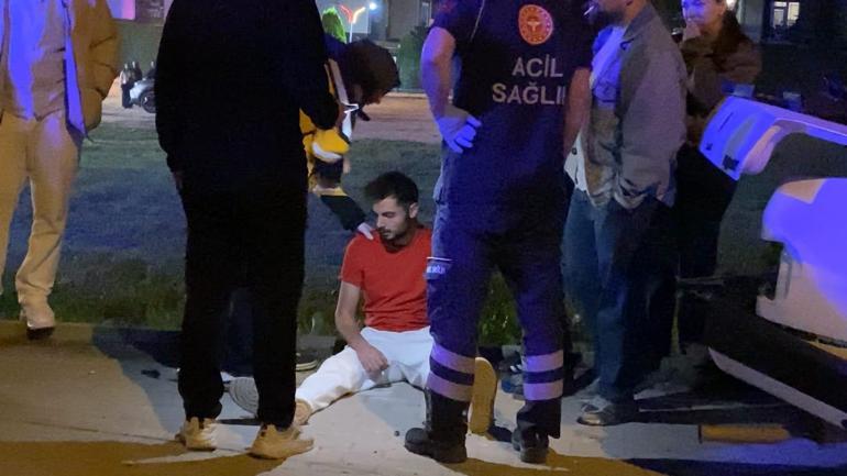 Kazada yaralanan sürücüye hastanede doğum günü sürprizi