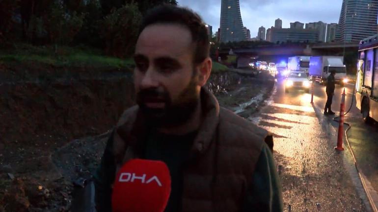 Ümraniyede hafif ticari araç alev alev yandı