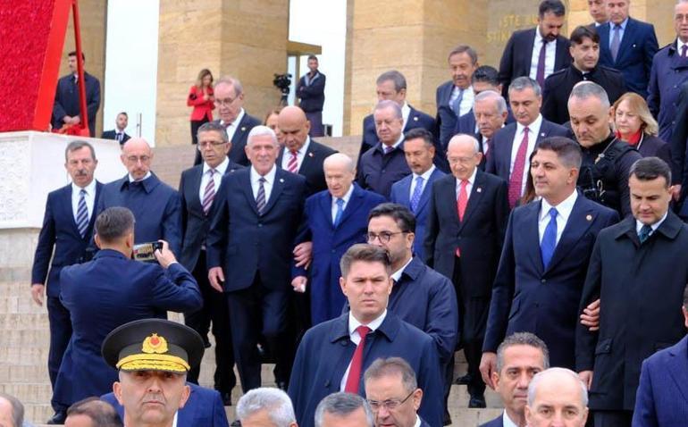 Devlet erkanı Anıtkabiri ziyaret etti