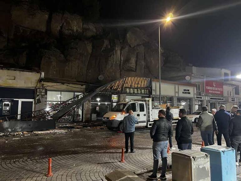 Kayseri’de 50 metre yükseklikten iş yerlerine düşen otomobilin sürücüsü yaralandı