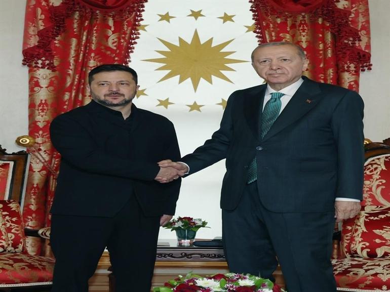 Cumhurbaşkanı Erdoğan ve Zelenskiyin İstanbuldaki görüşmesi başladı