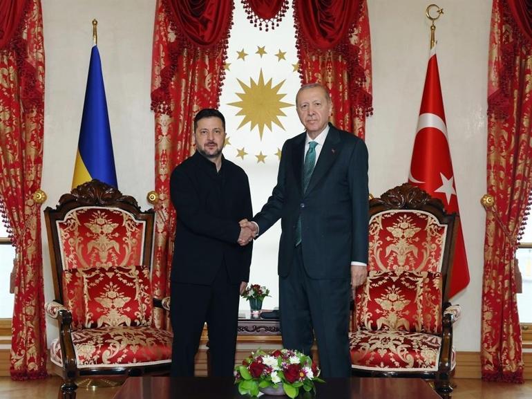 Cumhurbaşkanı Erdoğan ve Zelenskiyin İstanbuldaki görüşmesi başladı