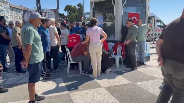 Silivri açıklarında battığı değerlendirilen gemide yakınları olanlar limana geldi