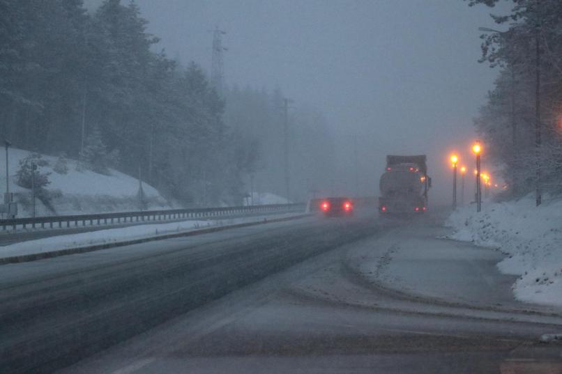 Bolu Dağında kar yağışı başladı