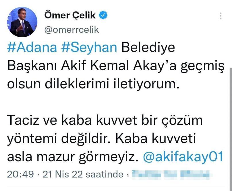 Seyhan Belediye Başkanı Akay’a iftarda yumurtalı saldırı