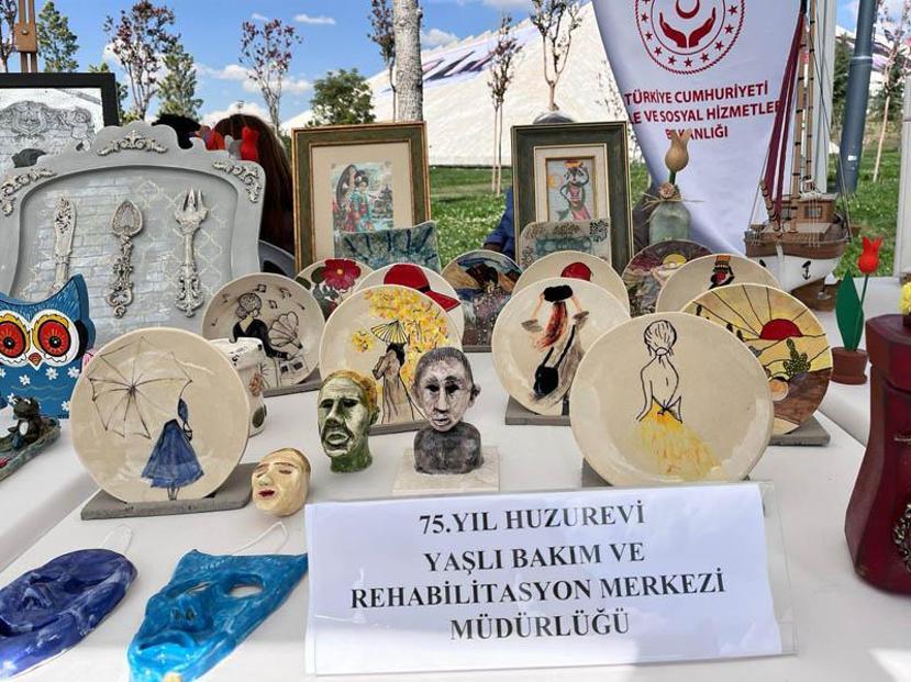 Kadın, çocuk ve yaşlıların el emeği ürünleri, Ankara Kültür Yolu Festivalinde sergilendi