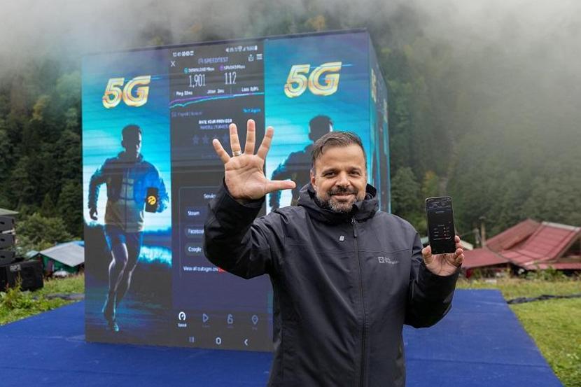 Turkcell’den bin 250 metre yükseklikte 5G denemesi